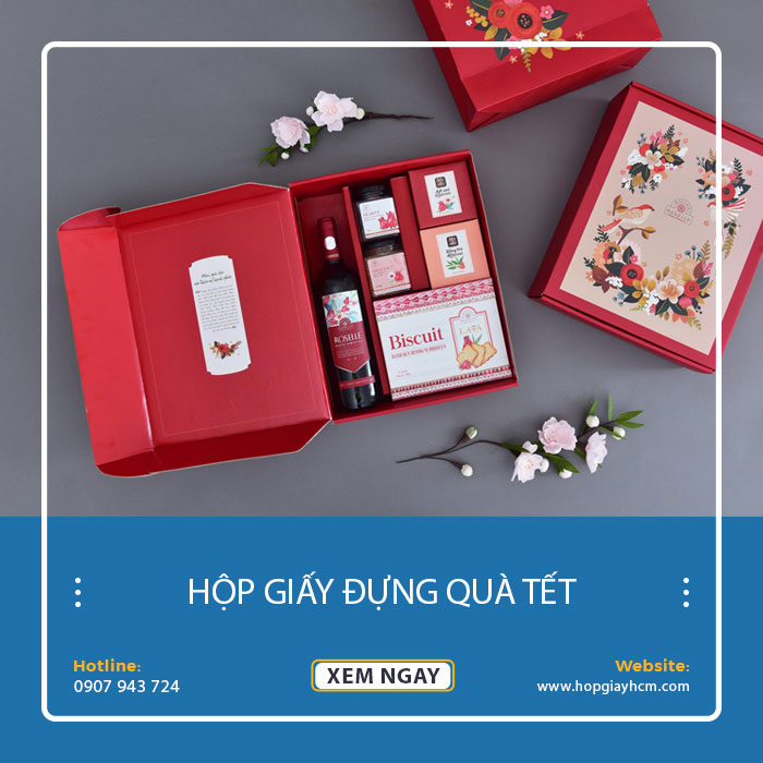 Hộp giấy đựng quà tết