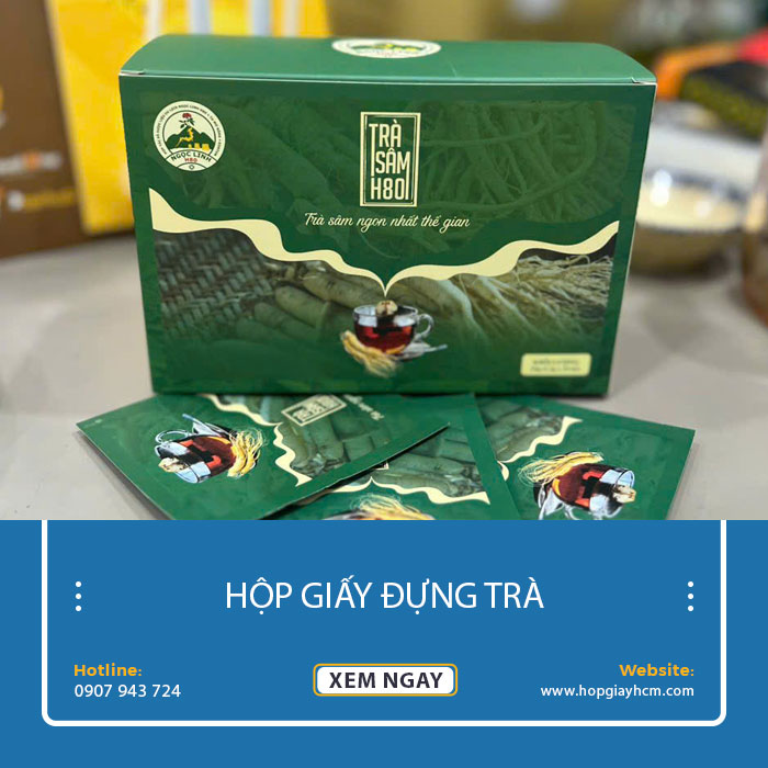 Hộp giấy đựng trà