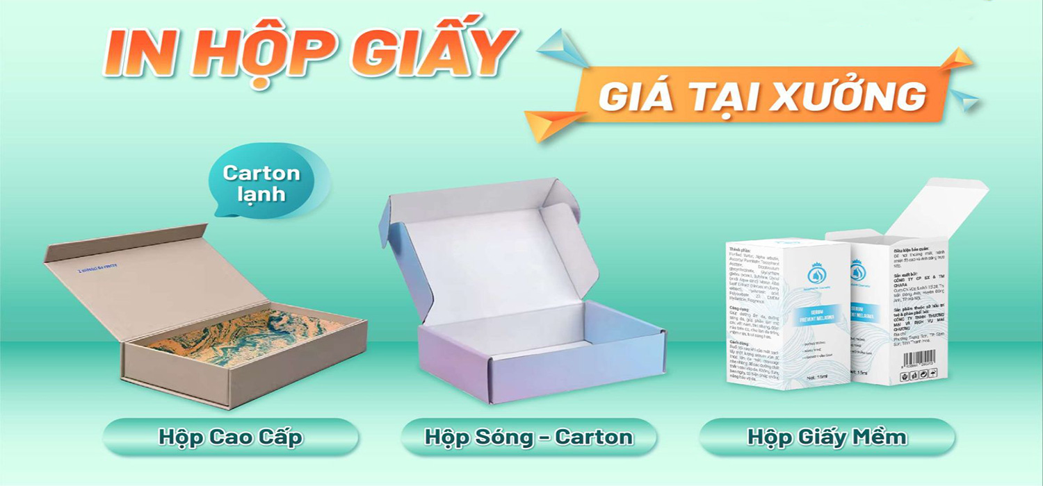 In hộp giấy